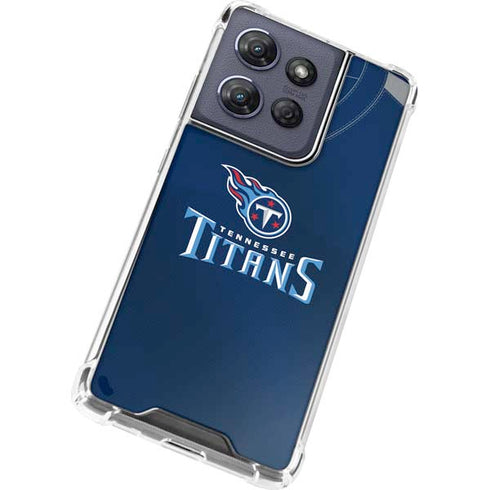 NFL Tennessee Titans Team Jersey Moto G Play 5G (2025) Clear Case